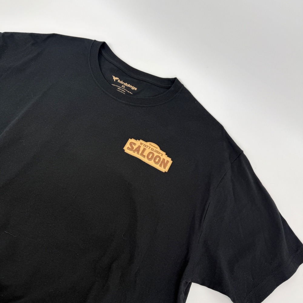Birddogs Mens Wyatt Slurps Saloon Graphic T-Shirt Black XL Cotton Short Sleeve - Picture 1 of 8
